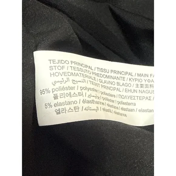 Zara Women's Black Long Sleeve Button Down Shirt Blouse Bodysuit Top Size S - Picture 5 of 5